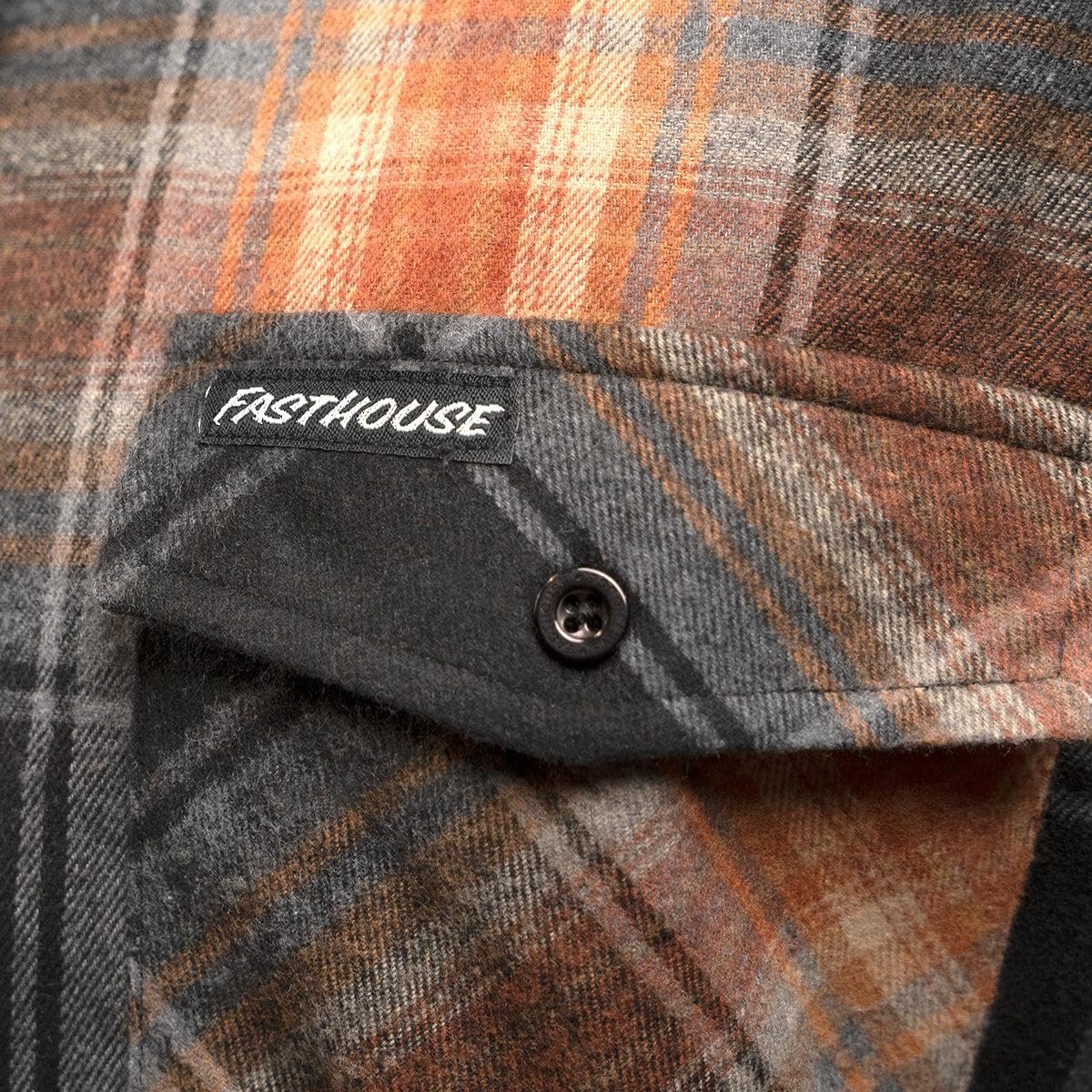 FASTHOUSE Saturday Night Special Flannel Shirt - Soft Plaid Button-Up for Men & Women - Cozy Casual Wear for Fall & Winter, Perfect for Outdoor Camping, Bonfires, and Weekend Relaxation