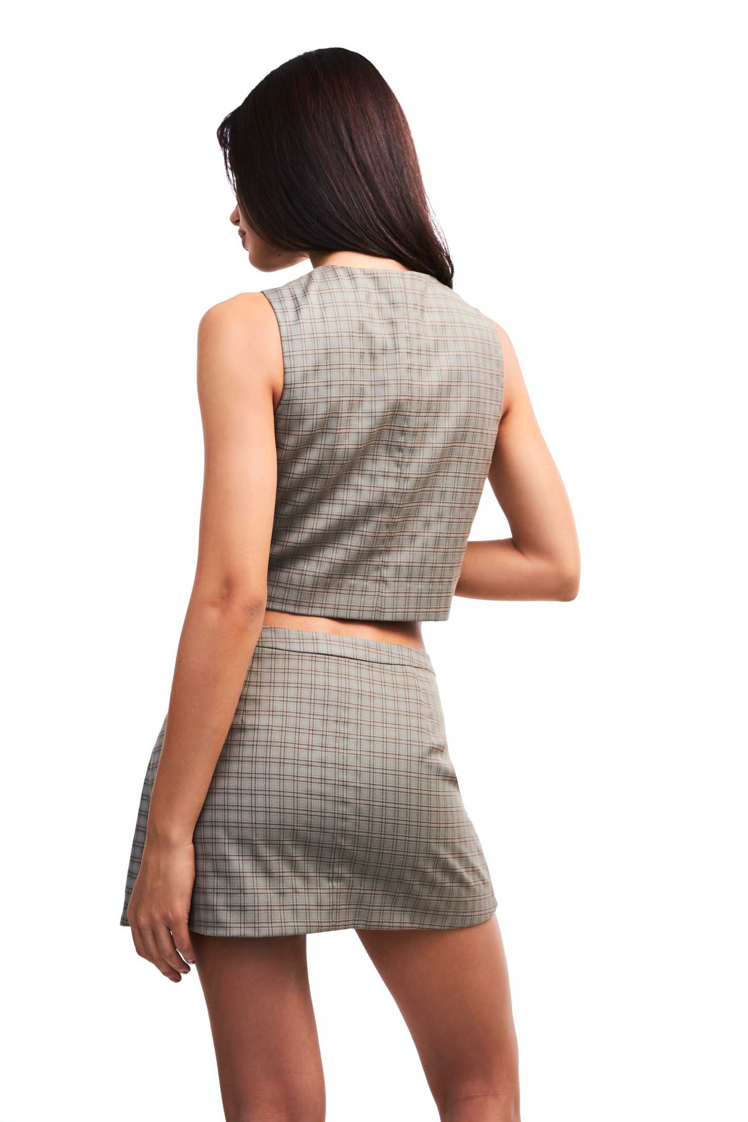 Carmen Check Vest for Women - Stylish & Comfortable Outerwear for Fall & Winter - Perfect for Office, Travel & Casual Outfits