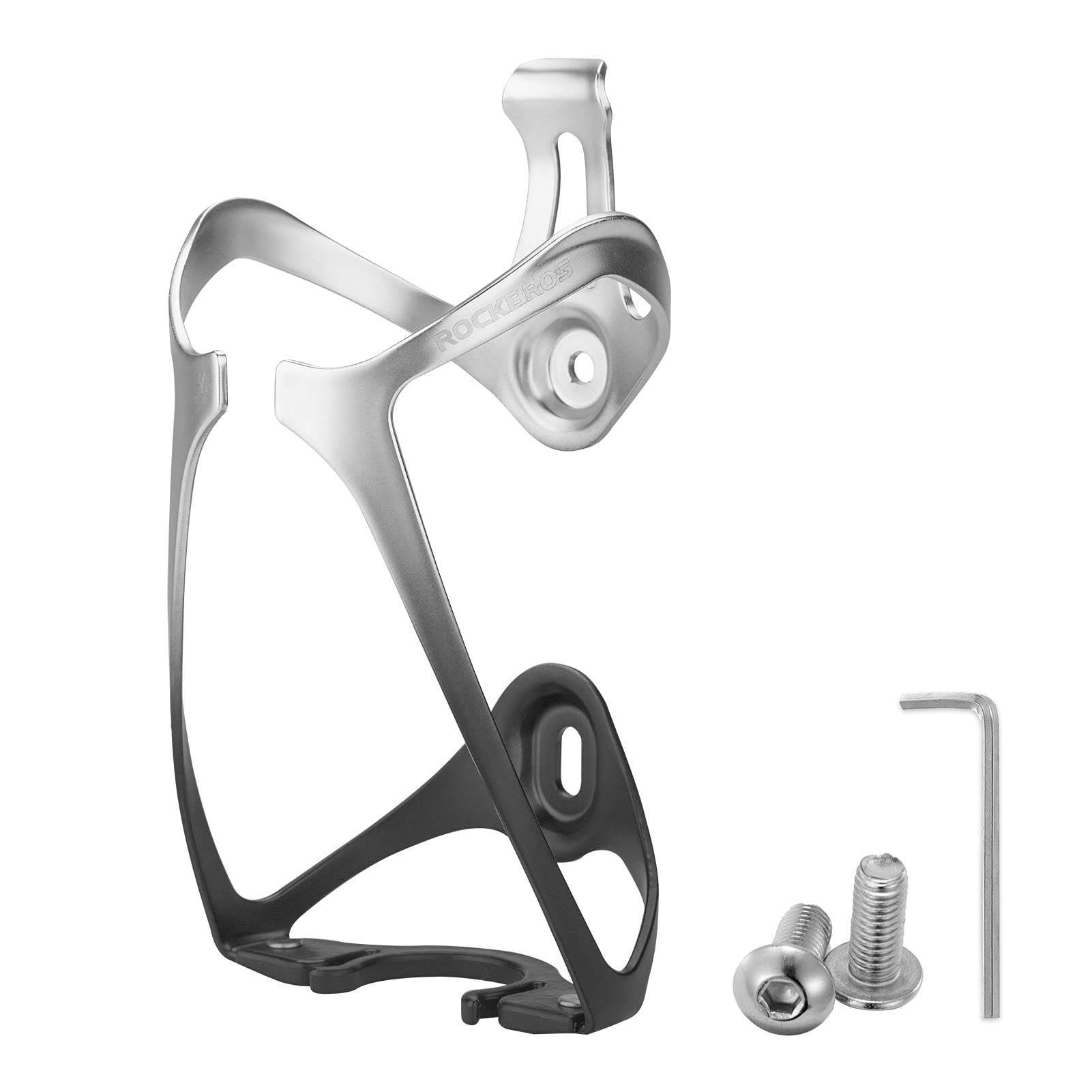 ROCKBROS Lightweight Aluminum Alloy Bike Water Bottle Cage - Durable Bicycle Cup Holder for Road & Mountain Bikes - Perfect for Cycling, Commuting & Outdoor Sports Accessories