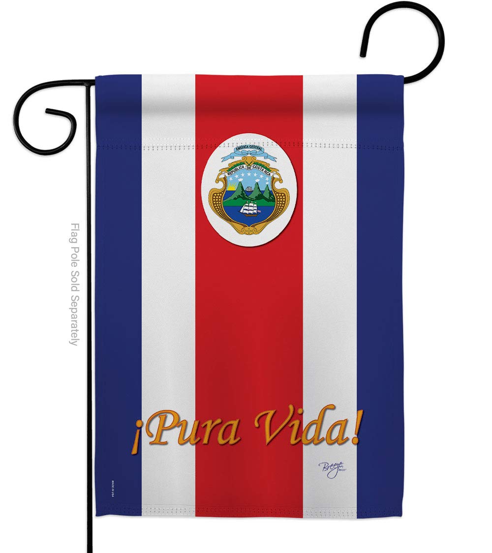 Costa Rica Garden Flag 13x18.5