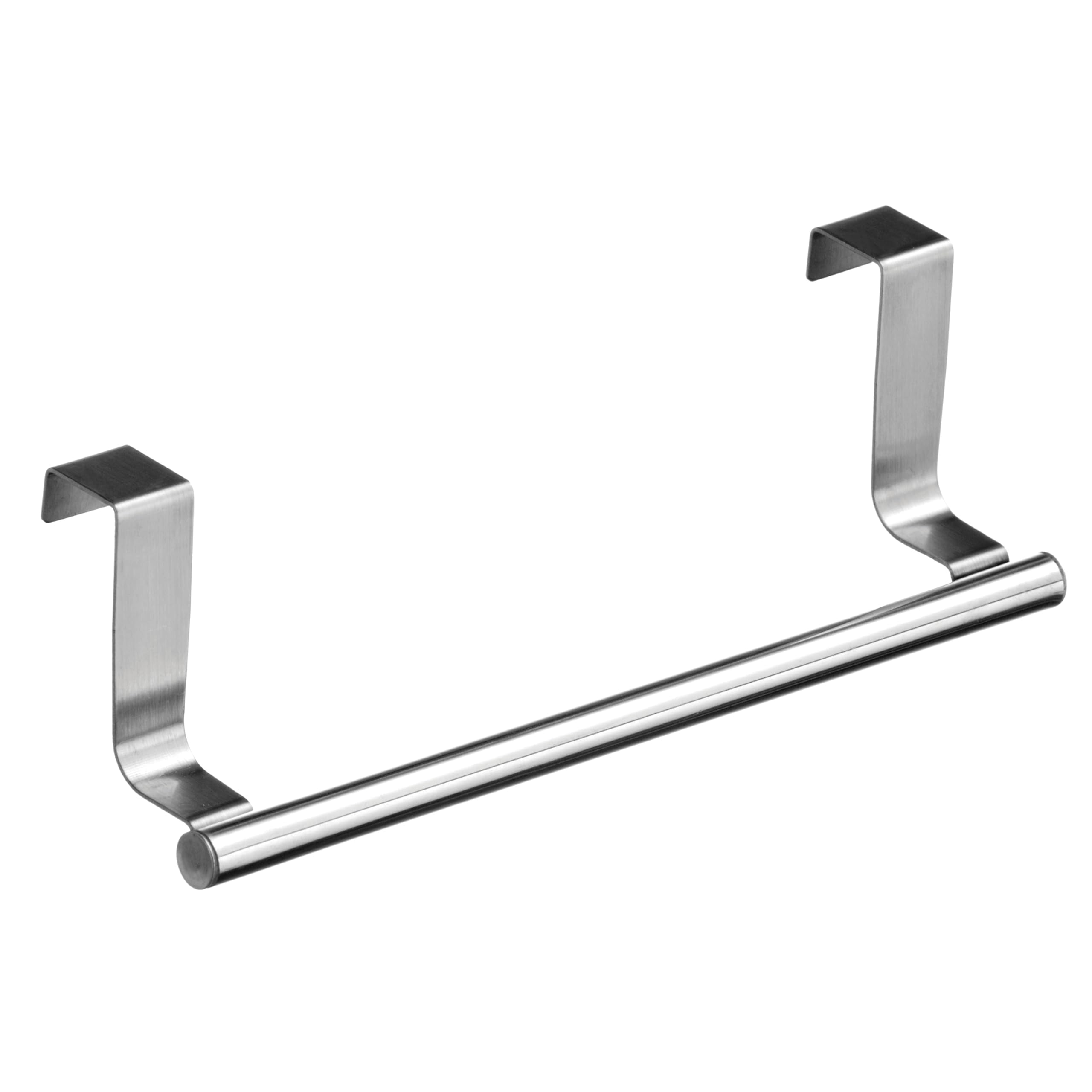 Premium Stainless Steel Over Door Towel Rack - Space-Saving Kitchen & Bathroom Organizer for Hanging Dish Towels, Tea Towels & Hand Towels | Perfect for Small Spaces, Apartments & Dorm Rooms