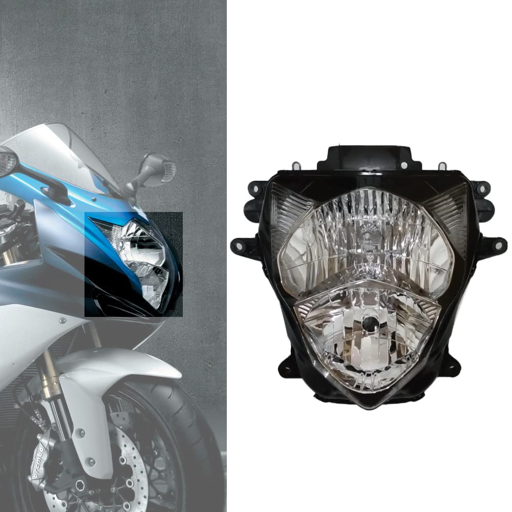 Suzuki GSXR 600 750 K11 Motorcycle Headlight Headlamp (2011-2021) - ABS Plastic Front Lights for Enhanced Visibility & Style - Perfect for Night Riding & Urban Commuting