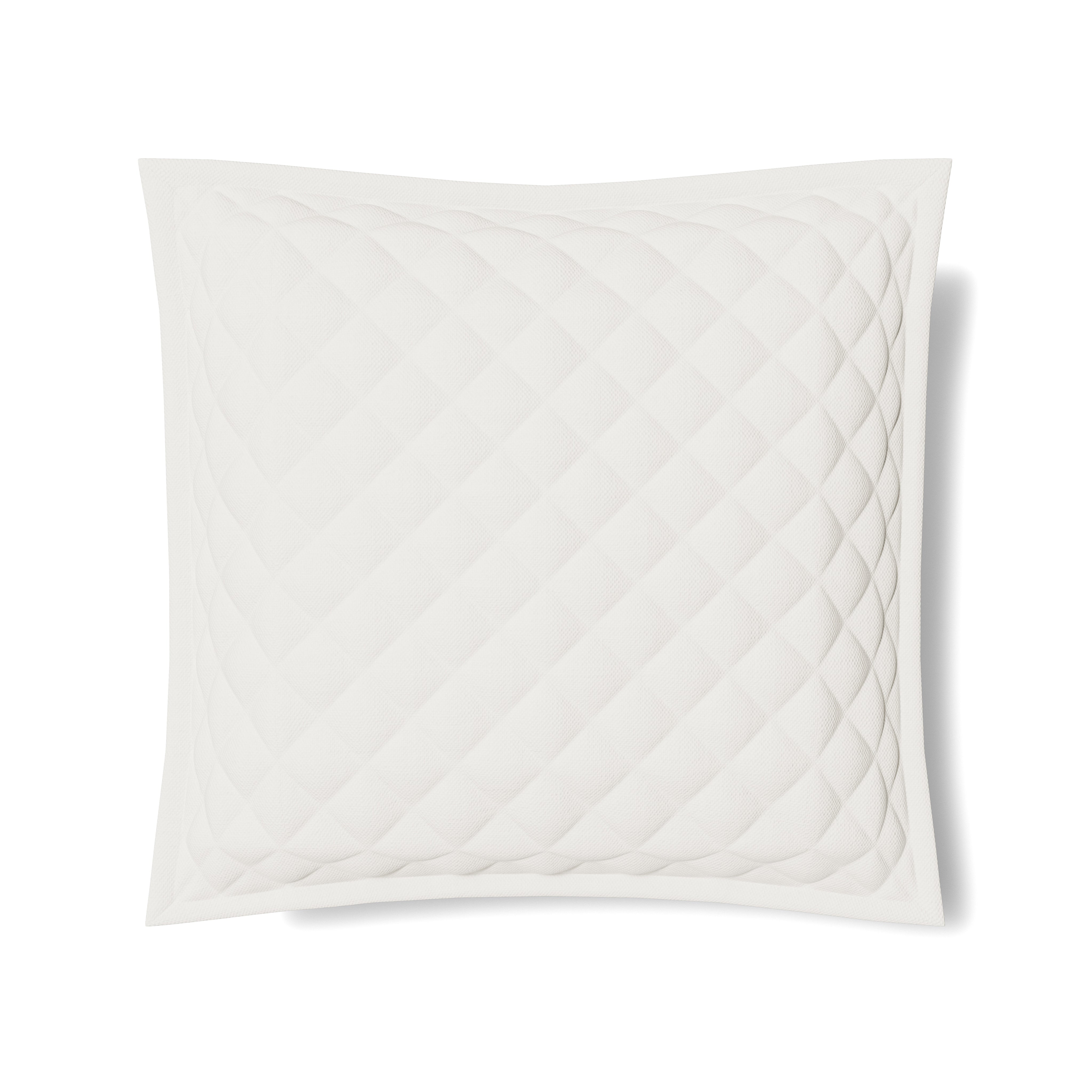 Luxury Linen Quilted Pillow Cover - Soft Breathable Decorative Cushion Case for Sofa, Bed, Living Room - Home Decor & Comfort