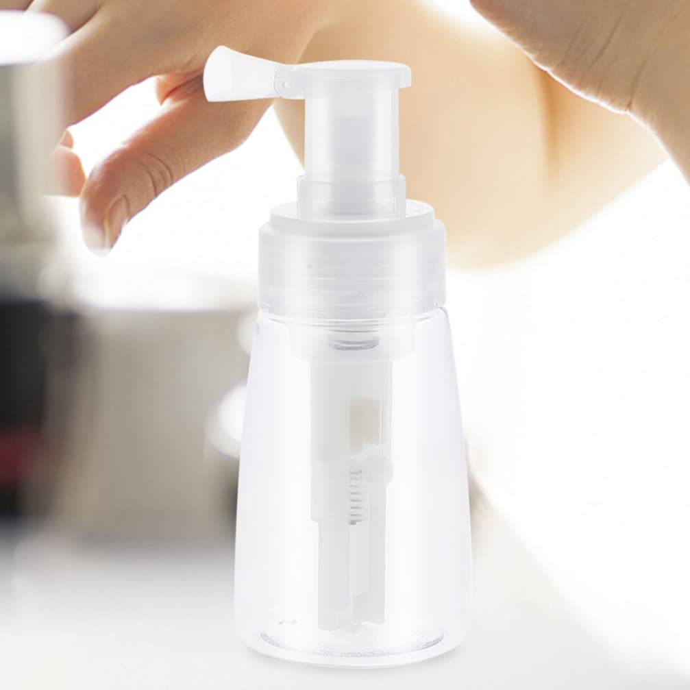 ARTIBETTER 2PCS Empty Powder Bottles - Travel Cosmetic & Barber Powder Spray Containers | Plastic Refillable Bottles for Baby Powder, Hair Styling & Salon Use | Perfect for Home, Salon & Travel