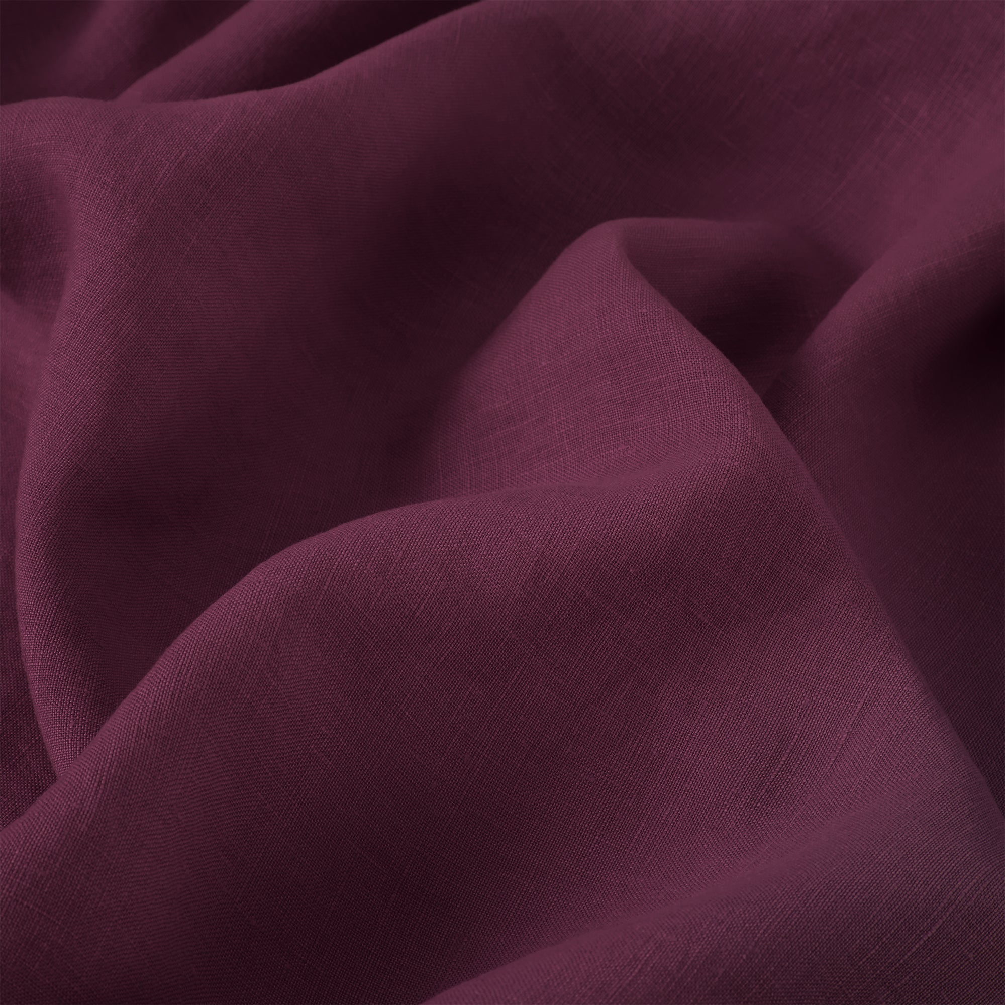 Premium Berry Linen Blend Fitted Sheet - Soft & Breathable Bed Sheet Set with Deep Pockets - Perfect for Queen Size Beds, Guest Rooms & Cozy Bedrooms
