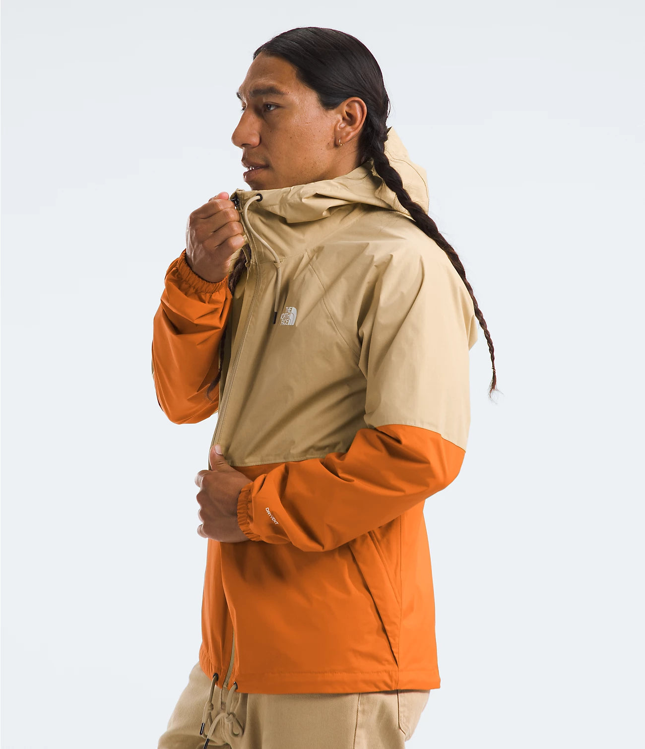 Antora Men's Rain Hoodie - Waterproof Windbreaker Jacket for Outdoor Hiking & Commuting | NF0A7QF3