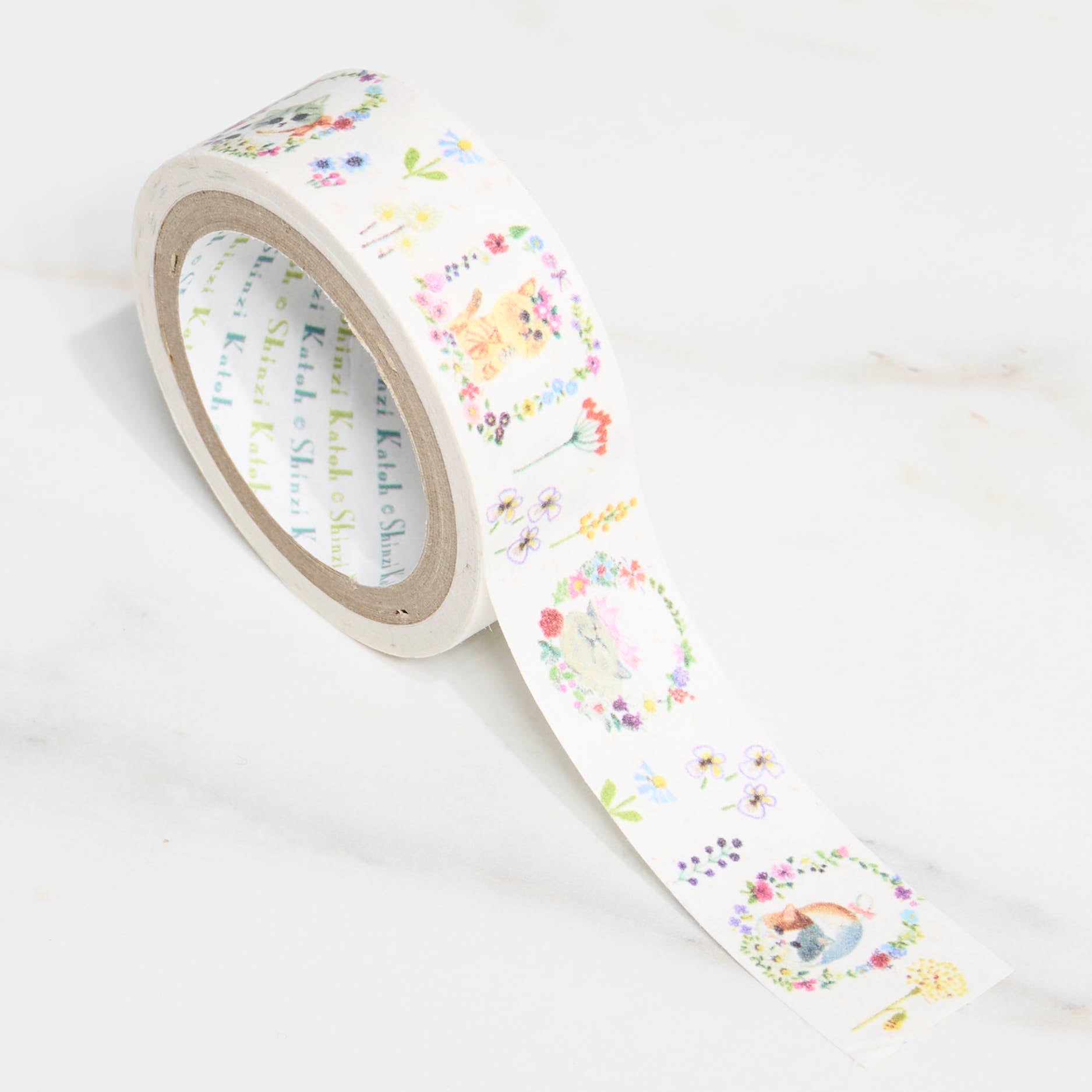 Shinzi Katoh Kirapika Masking Tape - Banana Pattern Washi Paper Tape for Scrapbooking, DIY Crafts, Gift Wrapping & Decoration - Adhesive Seal Do for Home, Office & School Projects
