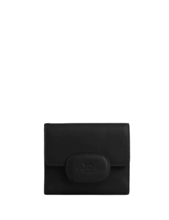 Coach Eliza Small Leather Wallet with Snap Closure - Stylish & Compact for Everyday Use, Travel & Gifts