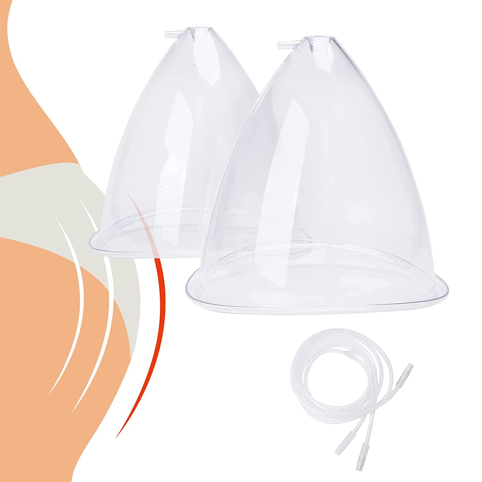 Premium XL Vacuum Cupping Therapy Set for Butt Lift & Body Massage – Y-Type Hose & Suction Cups for Glute Enhancement, Cellulite Reduction, Relaxation – Perfect for Home Spa, Post-Workout Recovery & Beauty Treatments