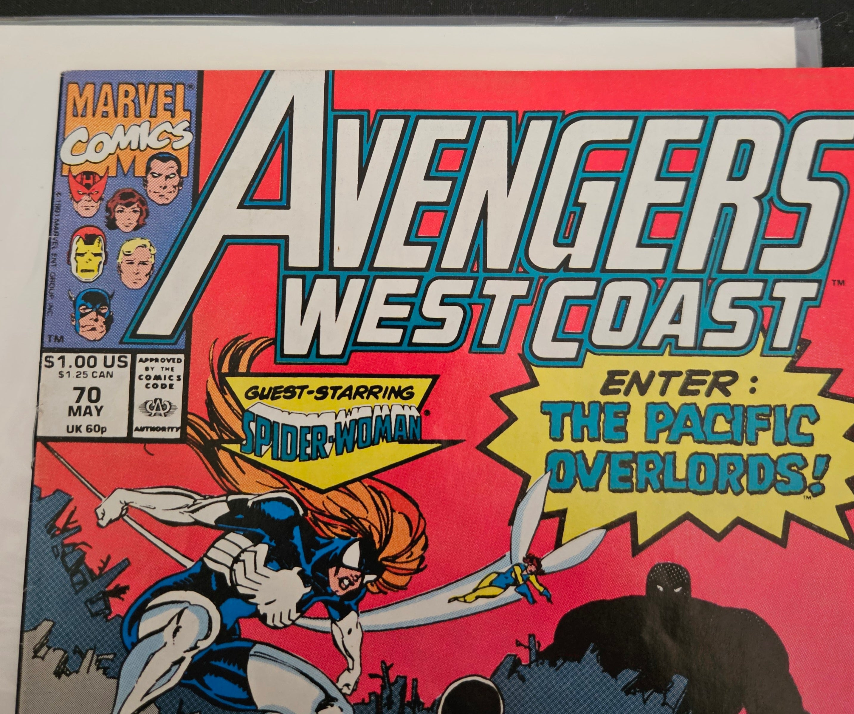 Marvel Comic Book Avengers West Coast #70 Near Mint (NM) 1991 Edition - Collectible Superhero Comic for Fans & Collectors | Perfect for Display, Gifts & Comic Book Collections