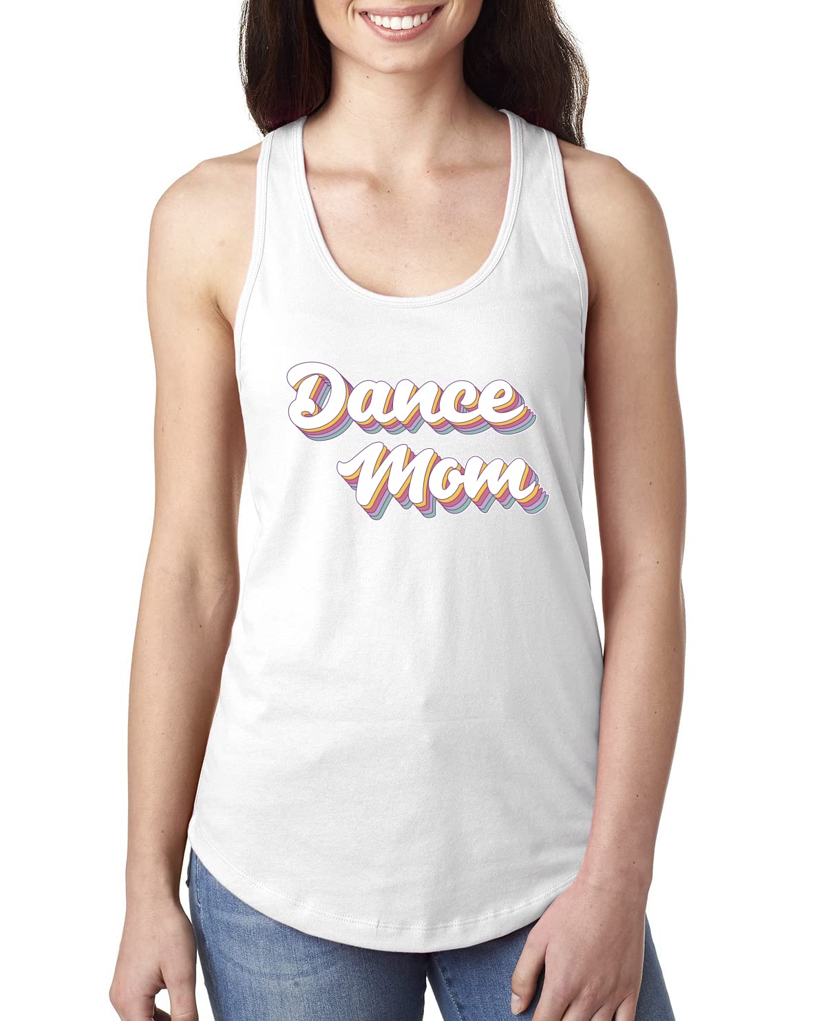 Dance Mom Girl Sports Ladies Racerback Tank Top - Breathable Workout Top for Women & Teens - Perfect for Dance, Yoga, Gym & Casual Wear