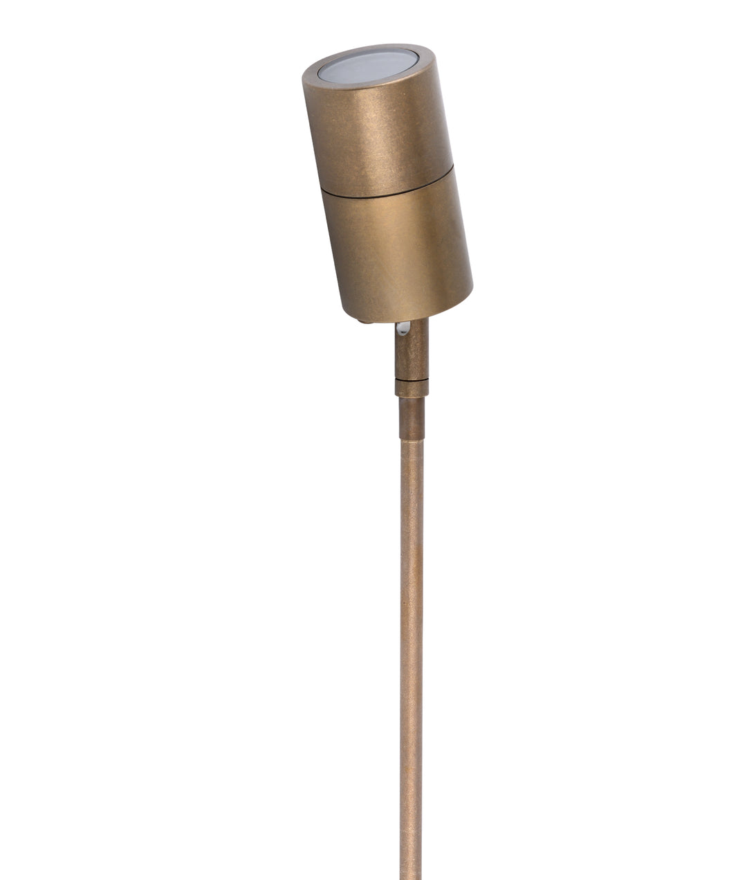 12V Adjustable IP65 Waterproof Spike Light in Solid Aged Brass - Perfect for Outdoor Garden, Pathway, and Landscape Lighting