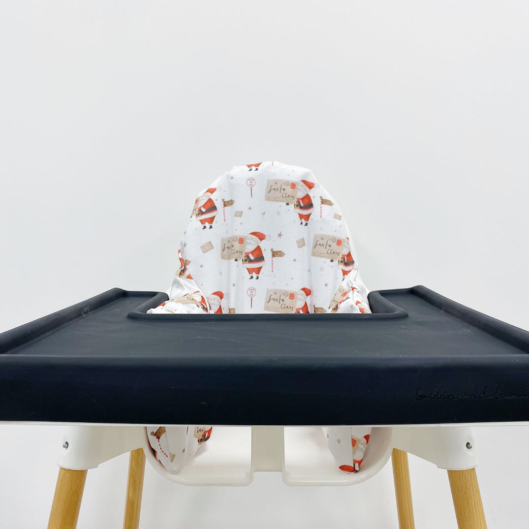 IKEA High Chair Cushion Cover - Christmas Santa Letter Print | Baby Dining Seat Replacement | Perfect for Holiday Meals & Family Gatherings