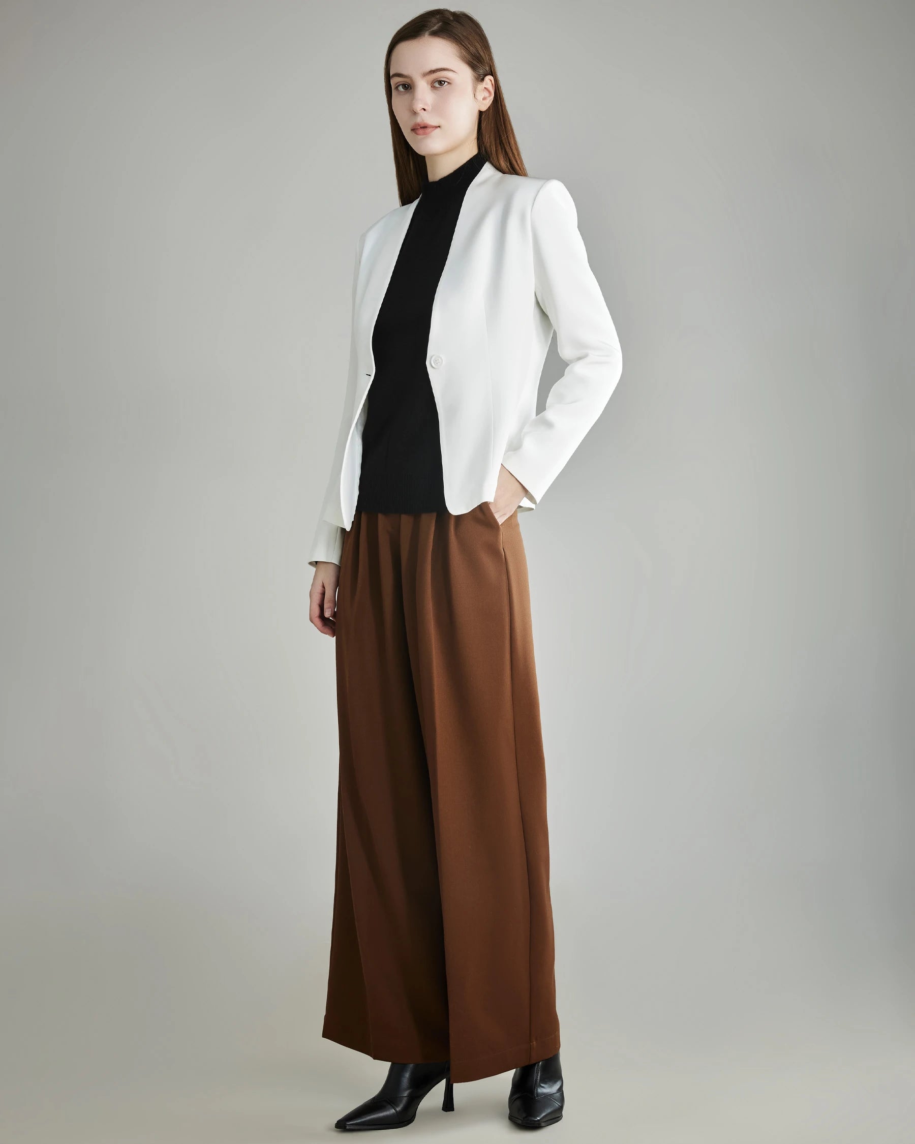 40 Momme Collarless Silk Blazer for Women - Luxury Lightweight Business Jacket - Office Wear & Evening Outfits - Perfect for Work, Weddings & Special Occasions