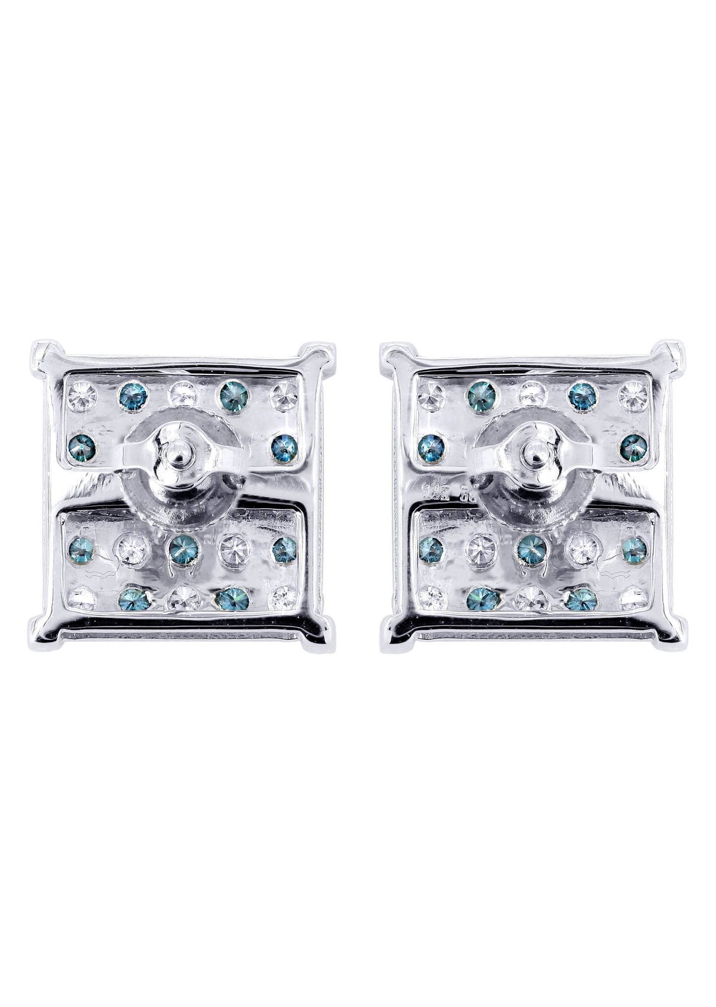 0.67 Carat Diamond Stud Earrings for Men in 14K White Gold – Perfect for Gifts, Weddings & Special Occasions