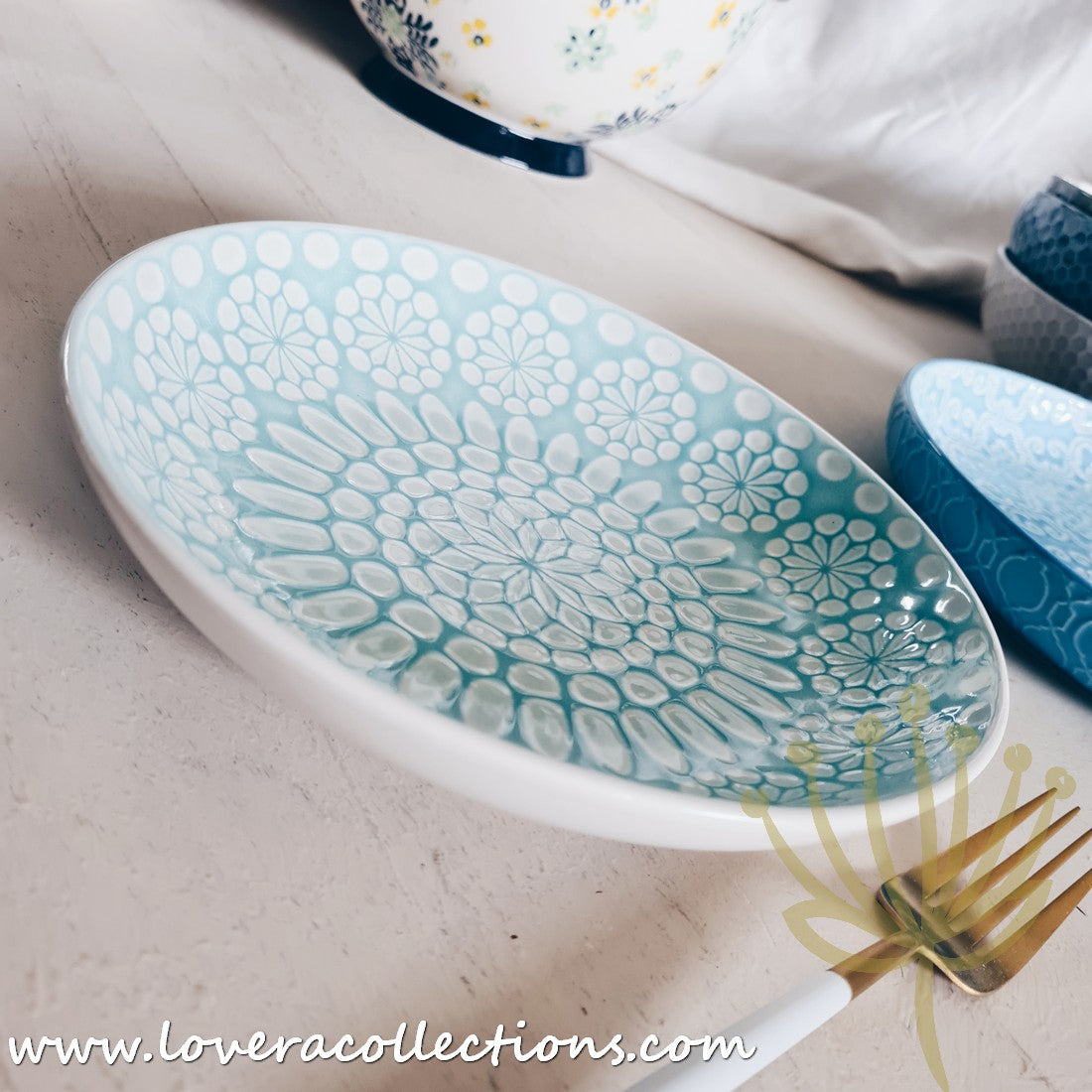 White Waves Assorted Prints Pasta Dish Set - 50% Off + Buy 1 Get 1 Free - Perfect for Dinner Parties & Italian-Themed Decor