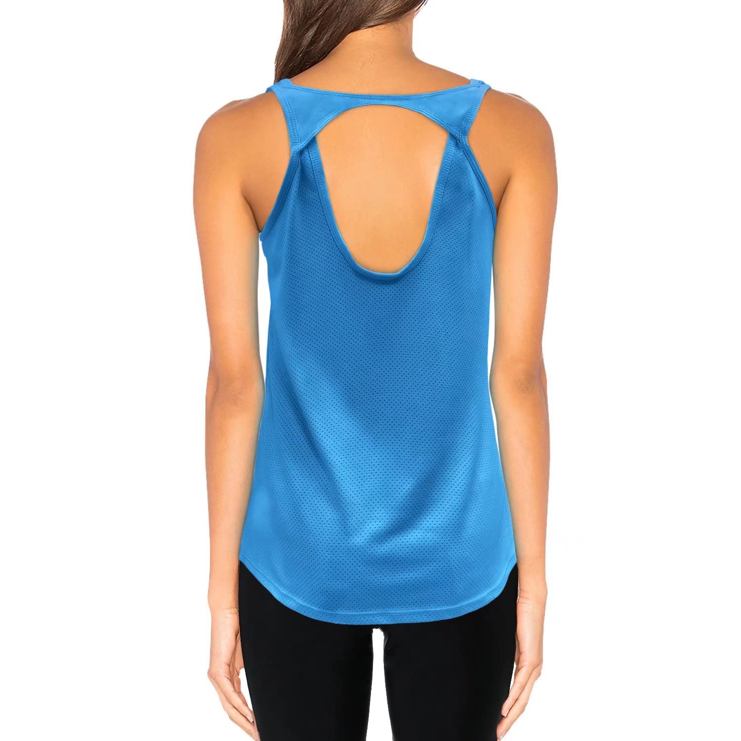 Women's Workout Tank Tops - Sleeveless Racerback Loose Fit Yoga Shirts for Running, Gym & Fitness | HISOKOI Activewear