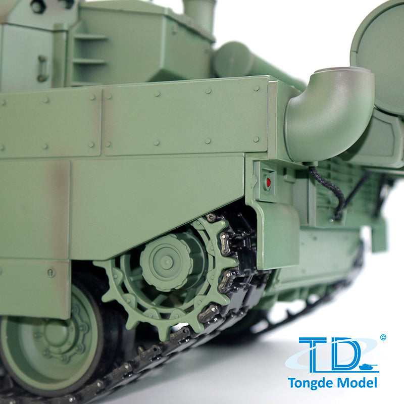 1/16 Tongde RC Tank H2408 Leclerc Battle Tank - Ready-to-Run Infrared BB Shooting with Barrel Recoil & 320° Rotation - Electric Toy Model with Battery - Perfect for Military Enthusiasts & Battle Simulation Games