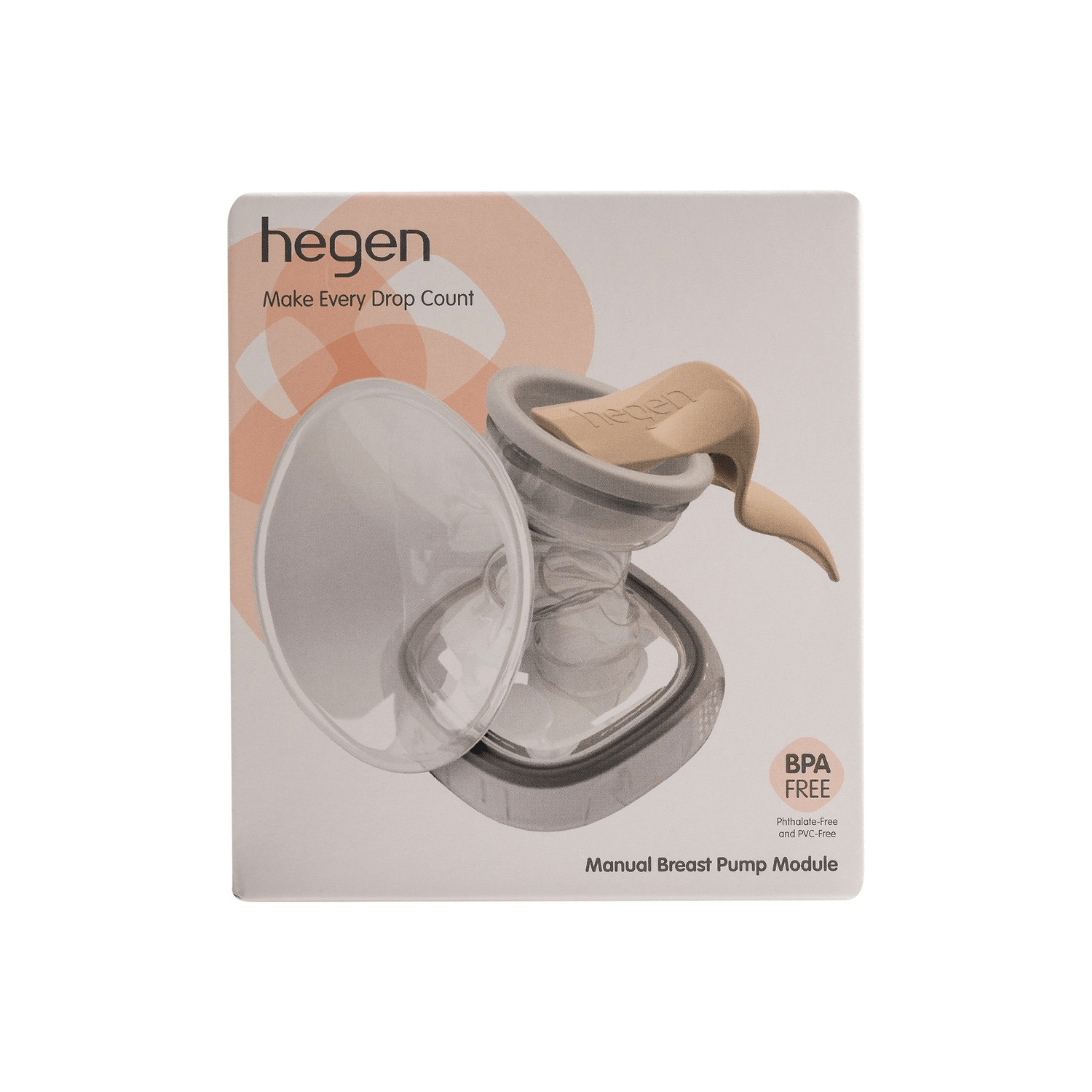 Hegen PCTO™ Manual Breast Pump Module - Portable & Comfortable Breastfeeding Pump for Moms | Perfect for Travel, Work & On-the-Go Nursing