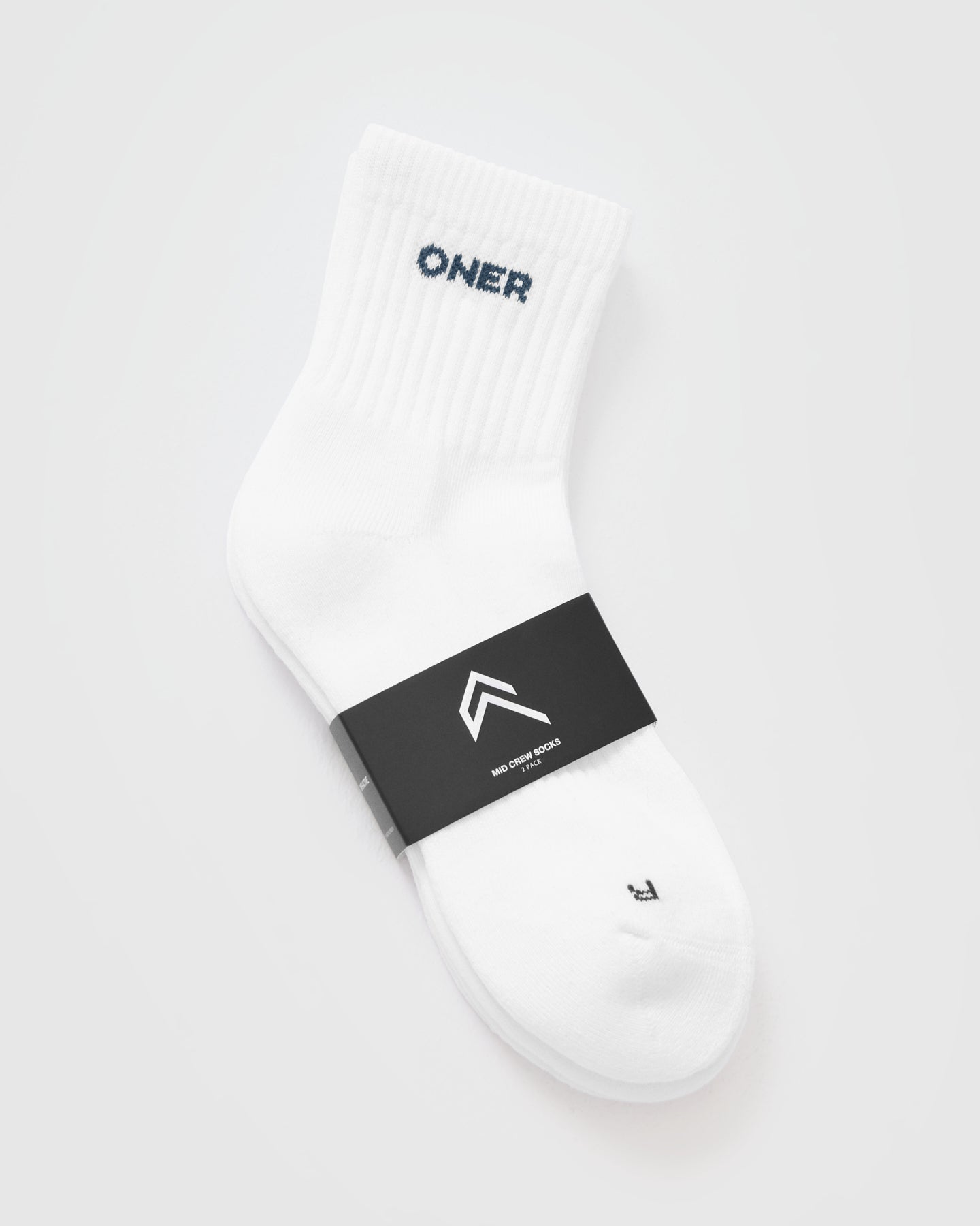 Premium 2-Pack Mid Crew Socks for Men & Women - Soft Cotton Blend in White/Mushroom Brown/Oil Blue - Comfortable Everyday Wear for Work, Sports & Casual Outfits