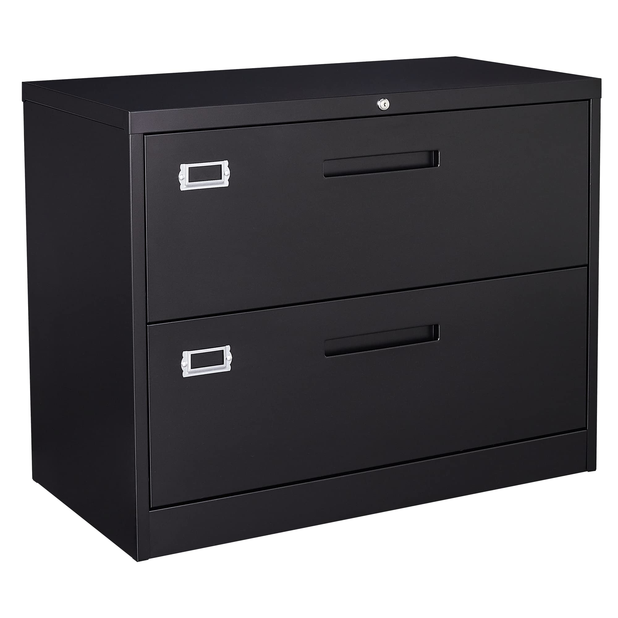 BYNSOE 2-Drawer Locking File Cabinet - Metal Storage for Legal/Letter/A4 - Home & Office Use