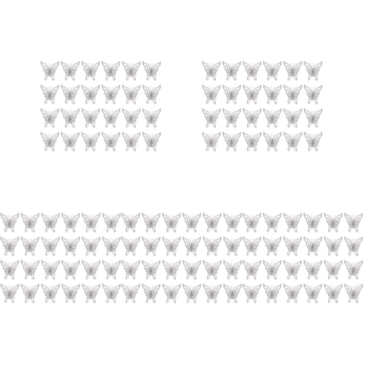 Jojofuny 5pcs 3D Butterfly Napkin Rings for Wedding & Party Decor