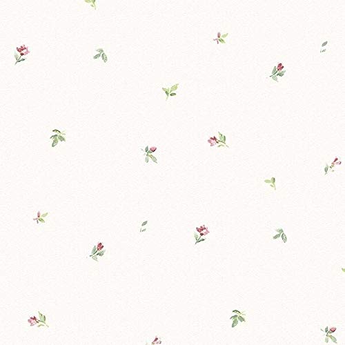 32.7 Ft x 20.5 in Silver Floral Vinyl Wallpaper Roll - Peel and Stick Self-Adhesive Wall Covering for Bedroom, Living Room, Kitchen Decor