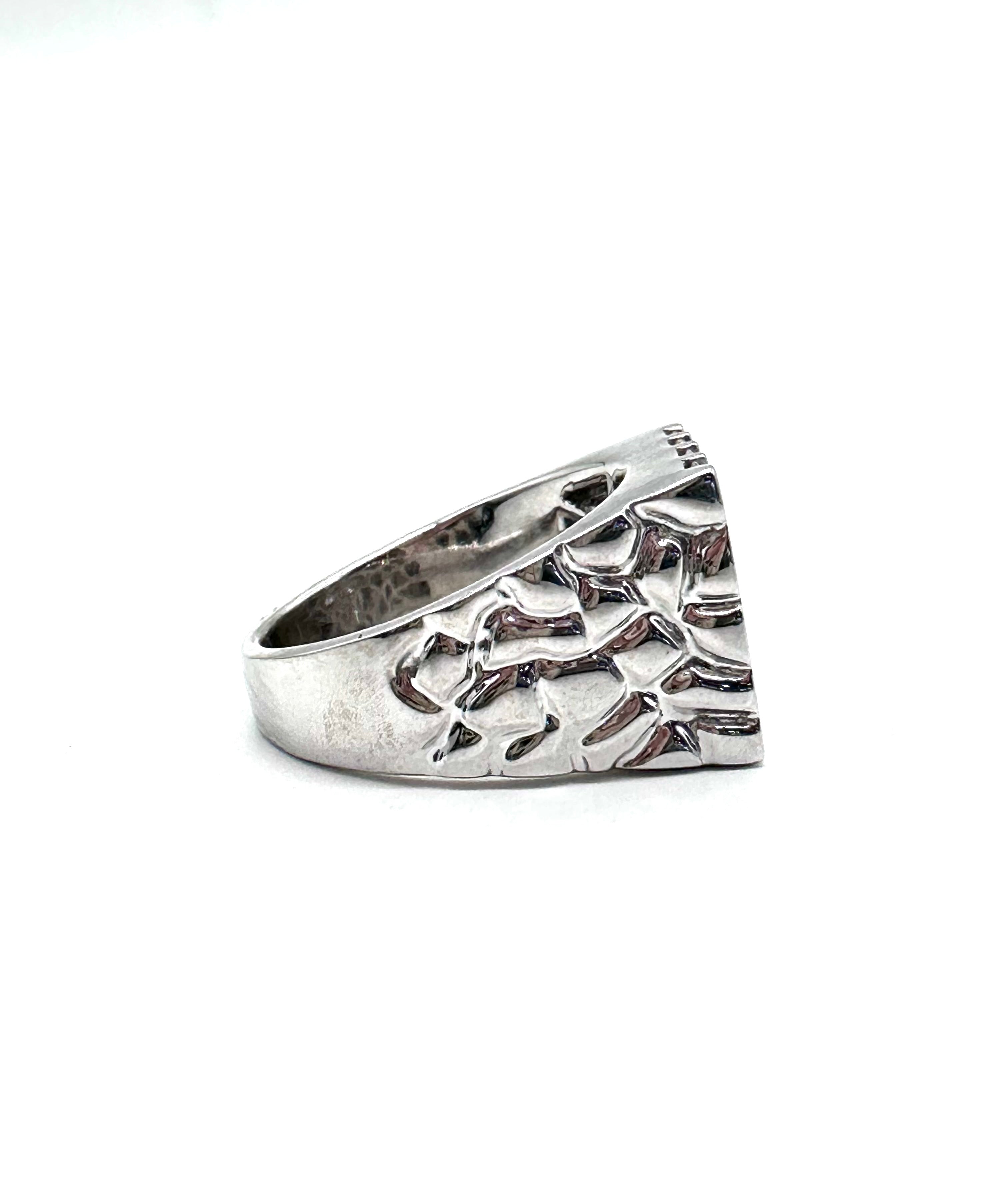 2 Carat Men's Diamond Nugget Ring - Luxury Gold Plated Jewelry for Gifts, Weddings & Special Occasions