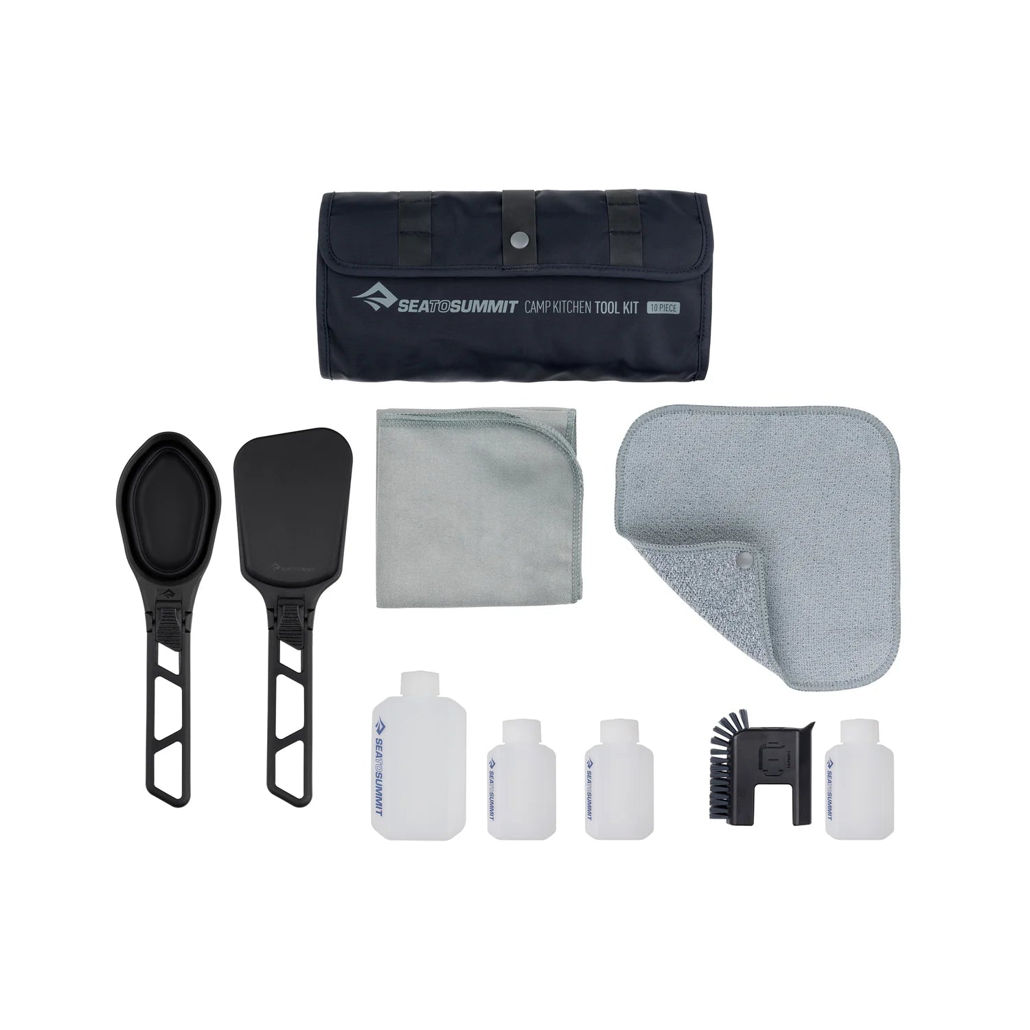 10-Piece Camping Kitchen Tool Set - Portable Outdoor Cooking Utensils for Hiking, Backpacking & Picnics