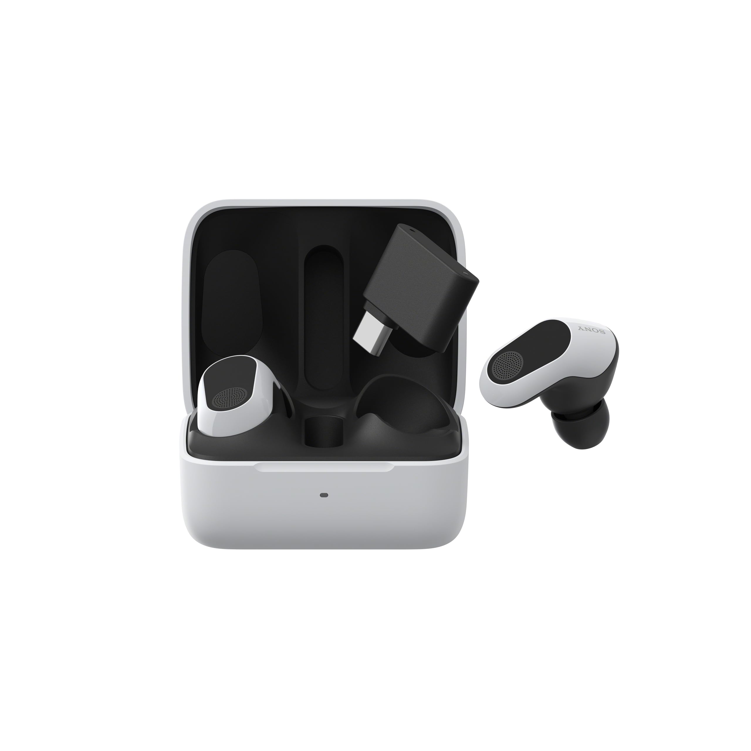 Sony Inzone Buds - True Wireless Gaming Earbuds with 360° Spatial Sound, AI Noise Cancelling, Low Latency Dongle, Compatible with PC & PS5 - White - Perfect for Competitive Gaming & Immersive Entertainment