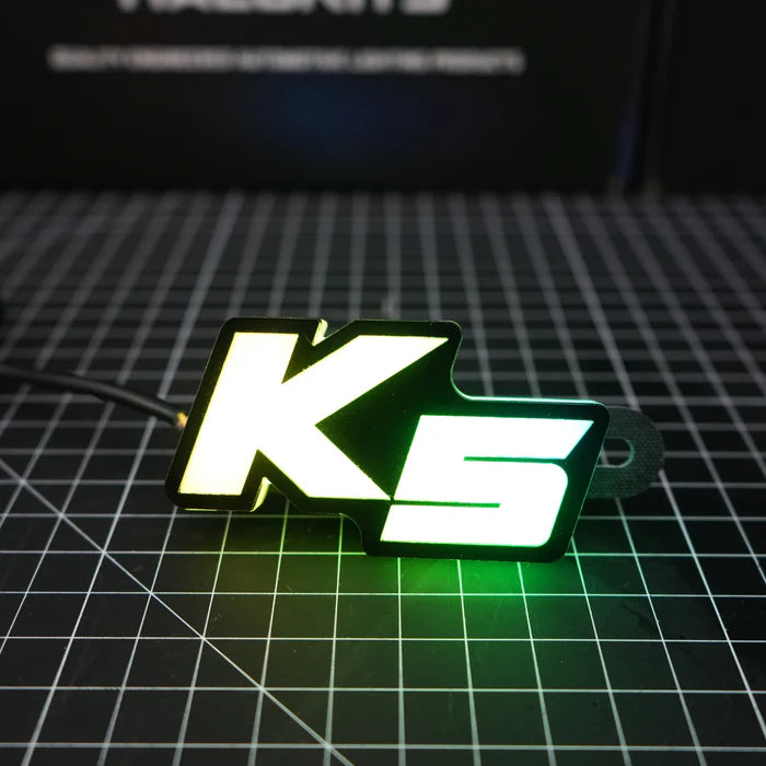 Kia K5 LED Emblem - Multicolor RGB Flowing Light Car Logo Badge for Customization | Perfect for Night Driving & Car Shows