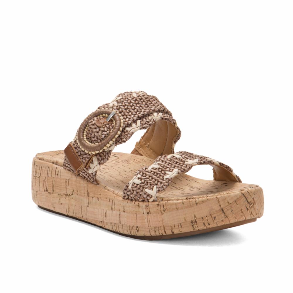 Earth Women's Subtle2 Marrone23/Deserto39 Raffia Sandals - Comfortable Summer Beach Shoes for Women, Casual Walking, Vacation & Outdoor Activities