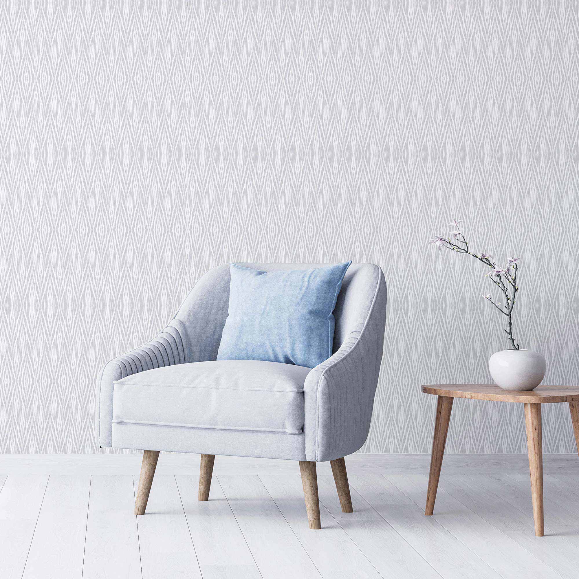 Grey Weave Peel and Stick Removable Wallpaper - Self-Adhesive Vinyl Wall Covering (5300) - Perfect for Bedroom, Living Room, and Home Office Decor