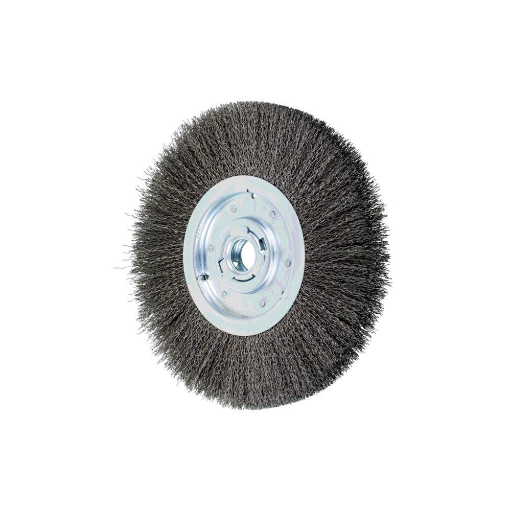 PFERD 81140 Medium Face Crimped Wheel Brush - Carbon Steel Wire, 12