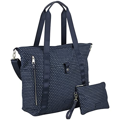 Tote - Navy/Glitter Dots