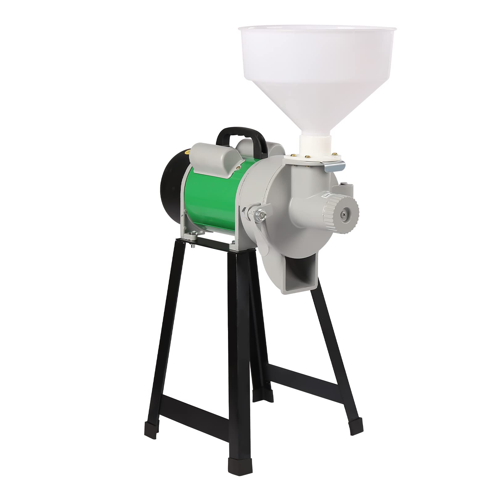 2200W Electric Grain Mill Grinder - Commercial Grade Corn, Wheat & Soybean Grinder for Flour, Feed & Soy Milk - Wet/Dry Grinding Machine with Funnel - Perfect for Home Baking, DIY & Farm Use