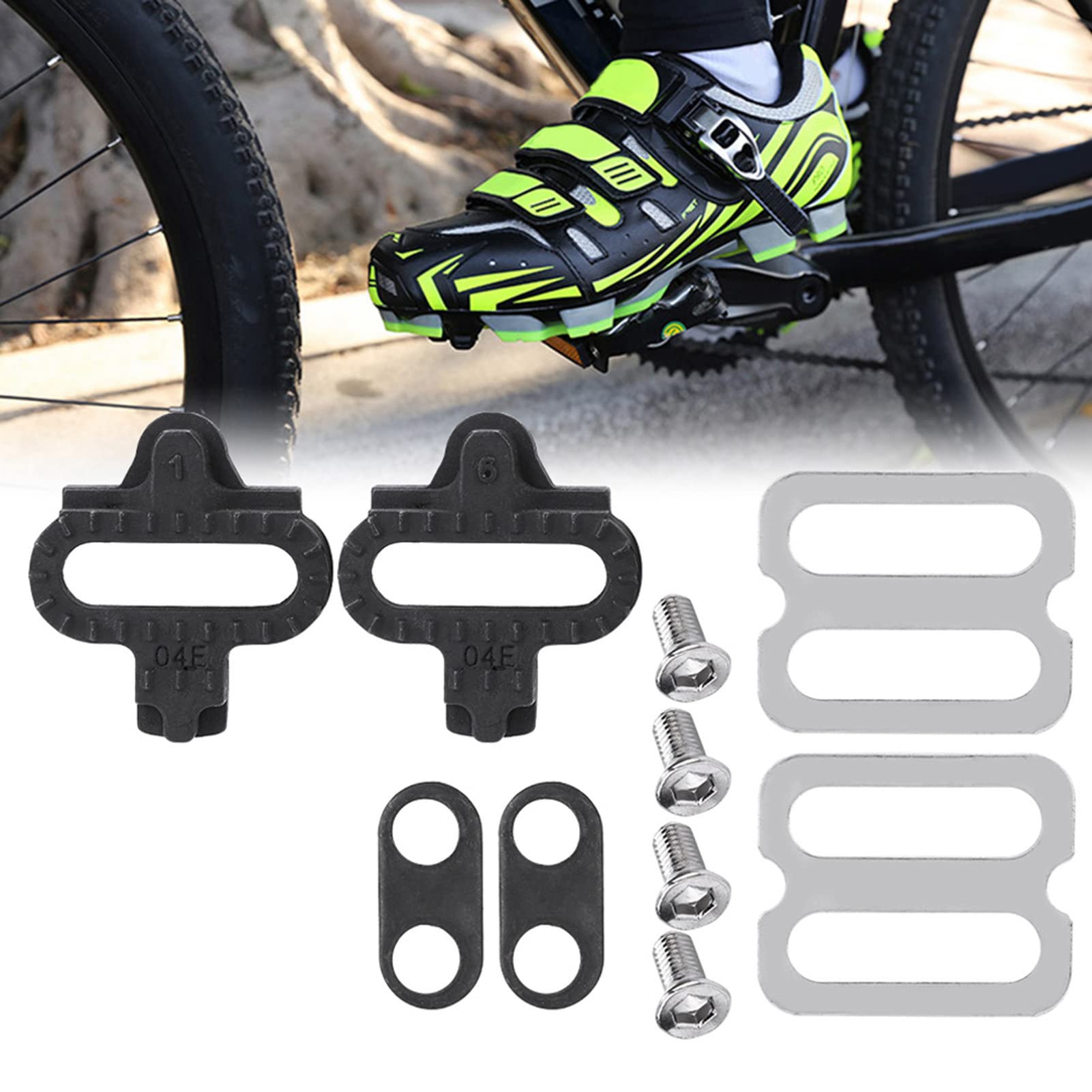 Keenso SPD Cleat Plate - Professional Bike Cleats & SPD Spin Piece for SPD Pedals (PD-M520, M540, M324, M545, M424, M647, M959) - Durable Mountain Bike Accessories for Cycling & Road Biking
