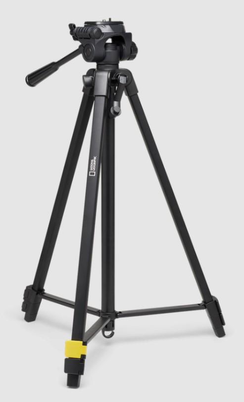 National Geographic Professional Large Photo Tripod - Heavy Duty Aluminum Travel Tripod for DSLR Cameras & Mirrorless Cameras | Perfect for Outdoor Photography, Travel, Hiking & Landscape Shots