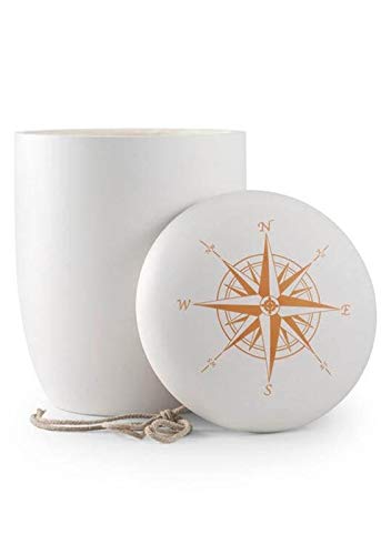 Eco-Friendly Water Cremation Urn 'Wind Rose' - Biodegradable Sea Burial Urn for Ashes | Perfect for Ocean Memorials & Eco-Conscious Farewells