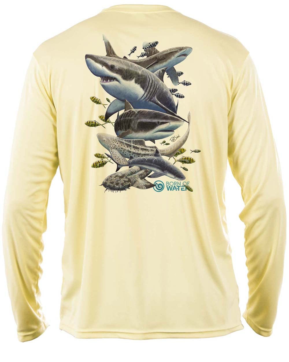 Shark Scuba Diving Shirt: UV UPF+50 Long Sleeve for Sun Protection – Misunderstood Beauty – Perfect for Snorkeling, Surfing, and Beach Adventures