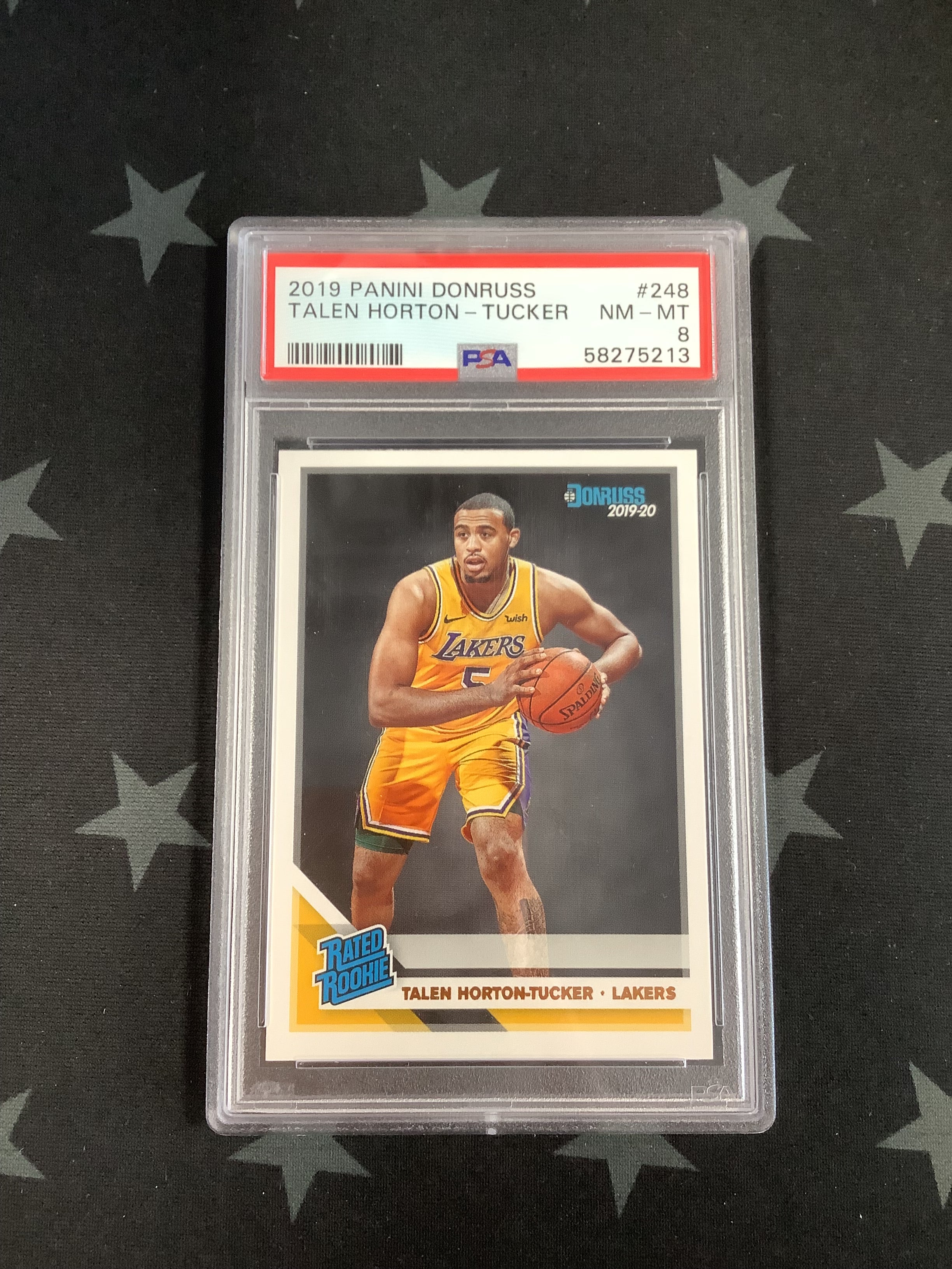 2019 Panini Donruss Basketball Card #248 Talen Horton-Tucker PSA NM-MT 8 - Rare Collectible for NBA Fans & Sports Memorabilia Enthusiasts - Perfect for Display, Trading, and Investment