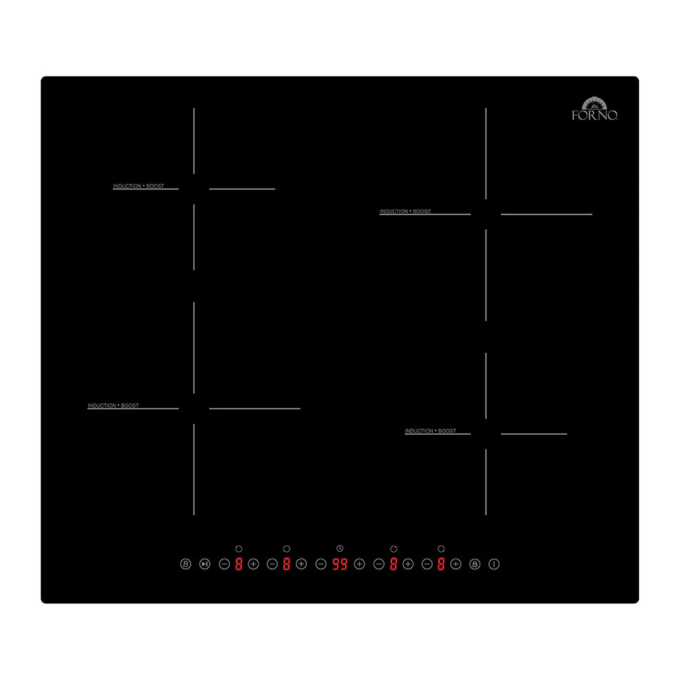 Forno Parco 24 Inch Induction Cooktop with 4 Burners - FCTIN0583 - Energy Efficient Electric Stove for Fast Cooking | Perfect for Home Kitchen, Restaurant & Outdoor Use
