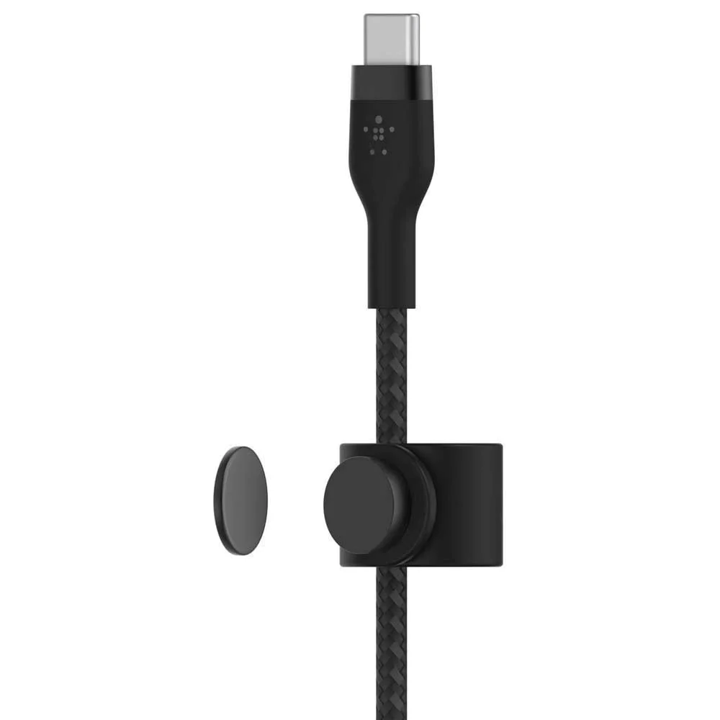 Belkin USB C to USB C Pro Flex 3M Cable - High-Speed Charging & Data Sync - Durable & Flexible for Home, Office & Travel - Black