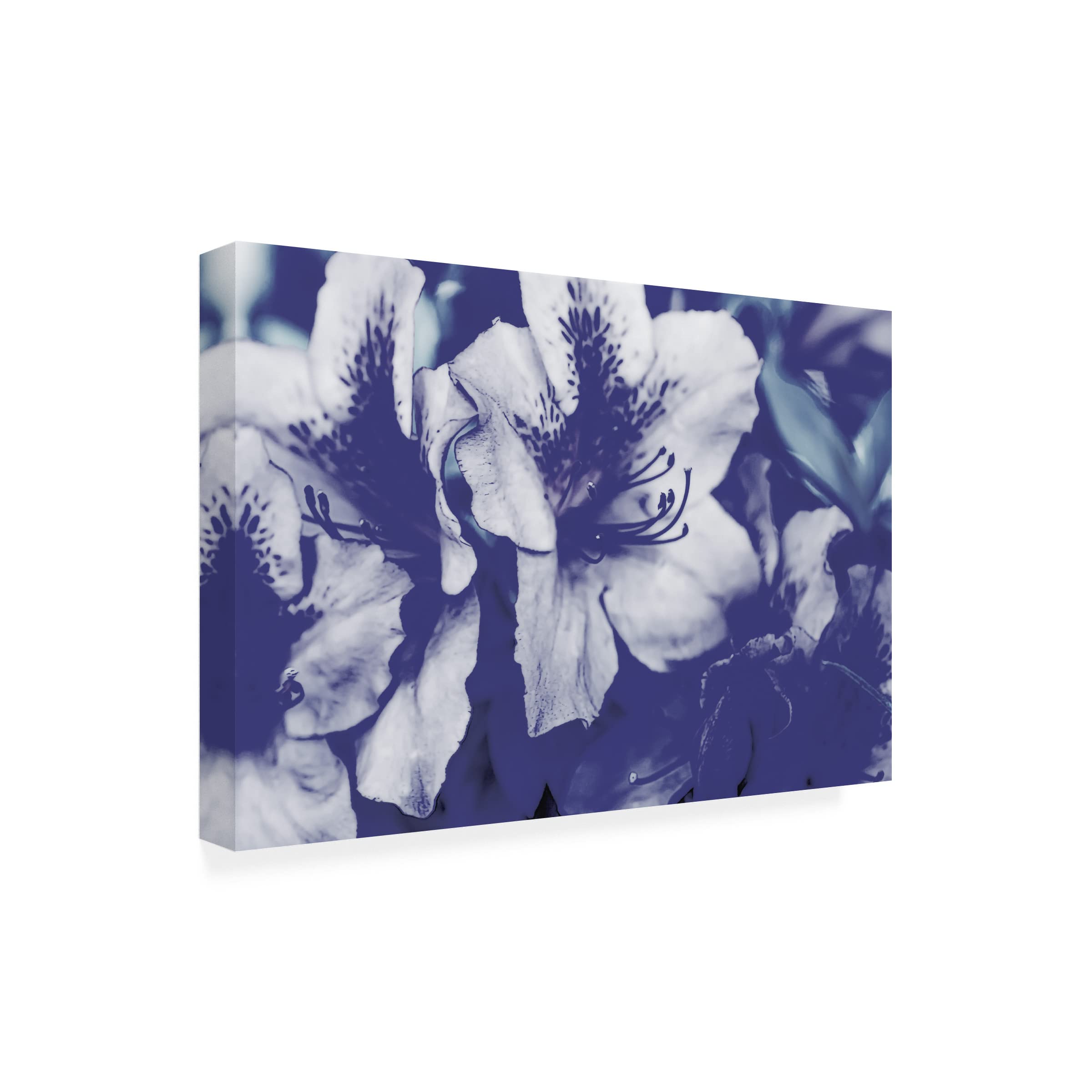 Eva Bane 'Endless Blue 03' Abstract Canvas Wall Art - 16x24 Inches, Stretched Framed Ready to Hang - Perfect for Living Room, Bedroom & Office Decor