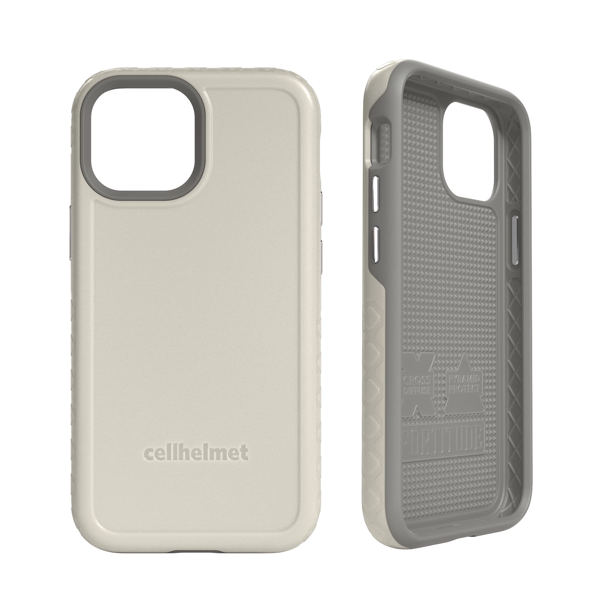 Cellhelmet Fortitude Series Shockproof & Scratch-Resistant iPhone 13 Mini Case (Gray) | As Seen on Shark Tank | Retail Packaging | Perfect for Outdoor Adventures & Daily Protection