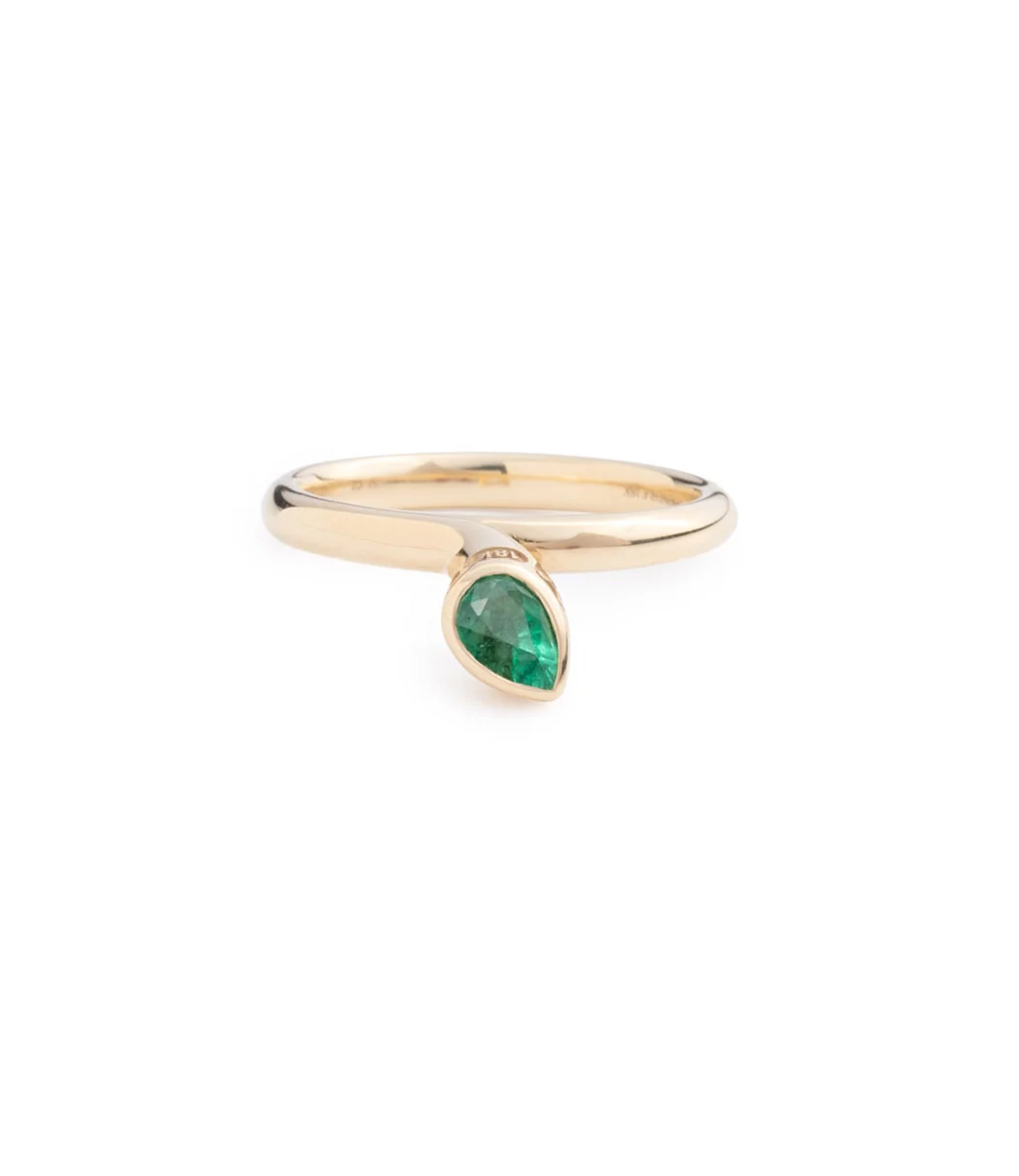 0.9ct Emerald Bookend Ring - Forever & Always a Pair - Elegant Wedding Band, Anniversary Gift for Her, Perfect for Romantic Occasions & Special Moments
