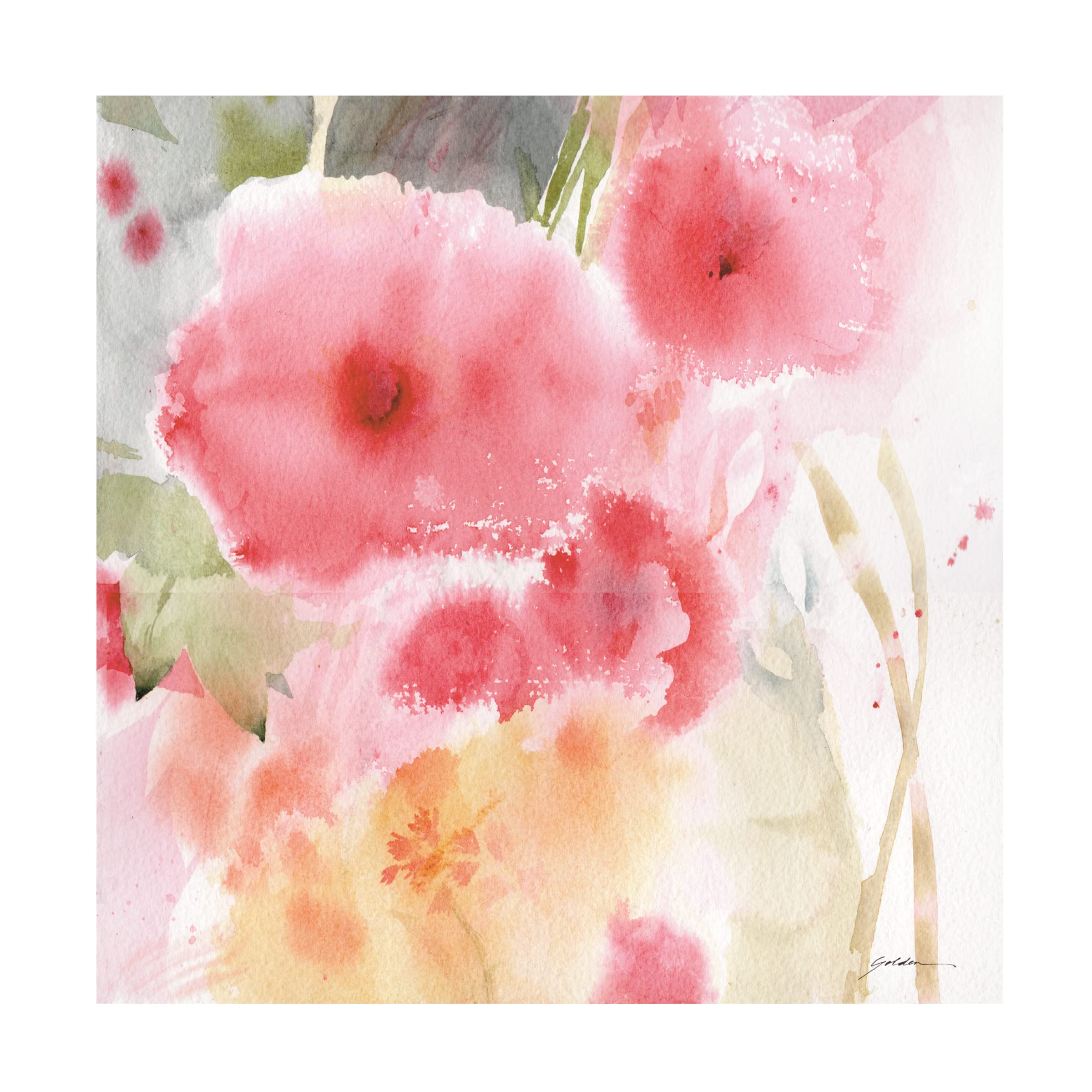 Trademark Fine Art 'Blush Of Amaranth' Floral Canvas Wall Art by Sheila Golden - Perfect for Living Room, Bedroom & Office Decor