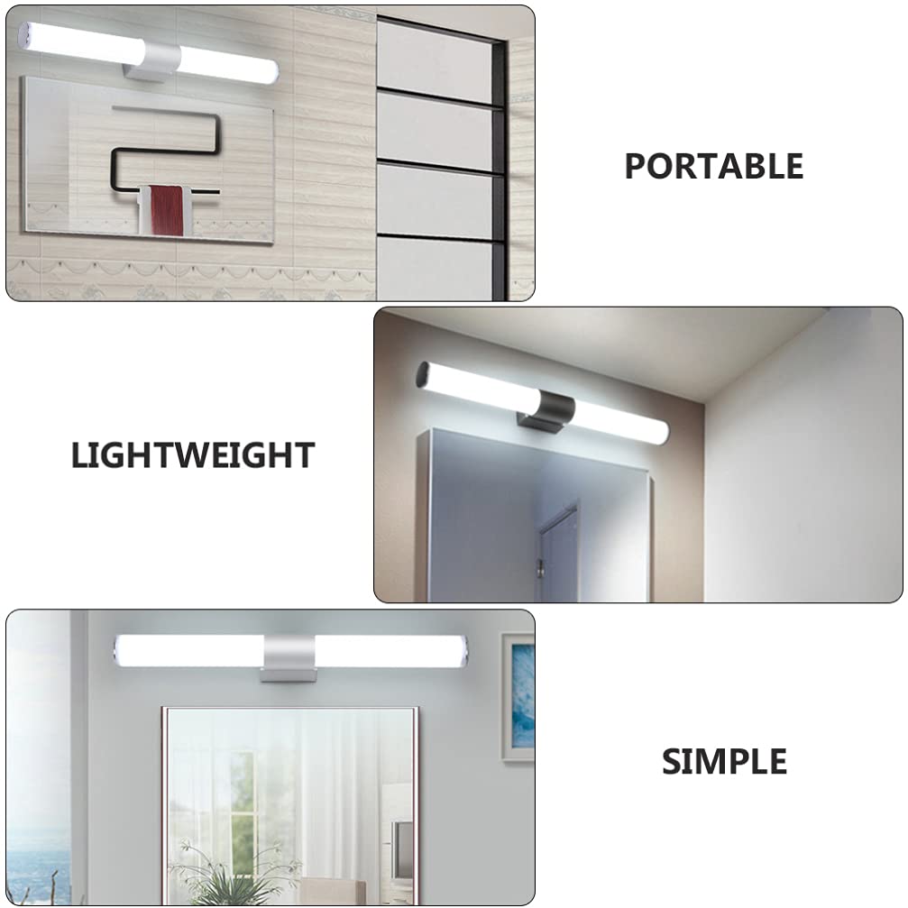 PRETYZOOM 1pc LED Mirror Headlight Wall Light Bar - Modern White LED Makeup Lighting for Bathroom Vanity, Dressing Room & Indoor Cabinet - Energy Efficient Bright Illumination for Grooming & Makeup Application
