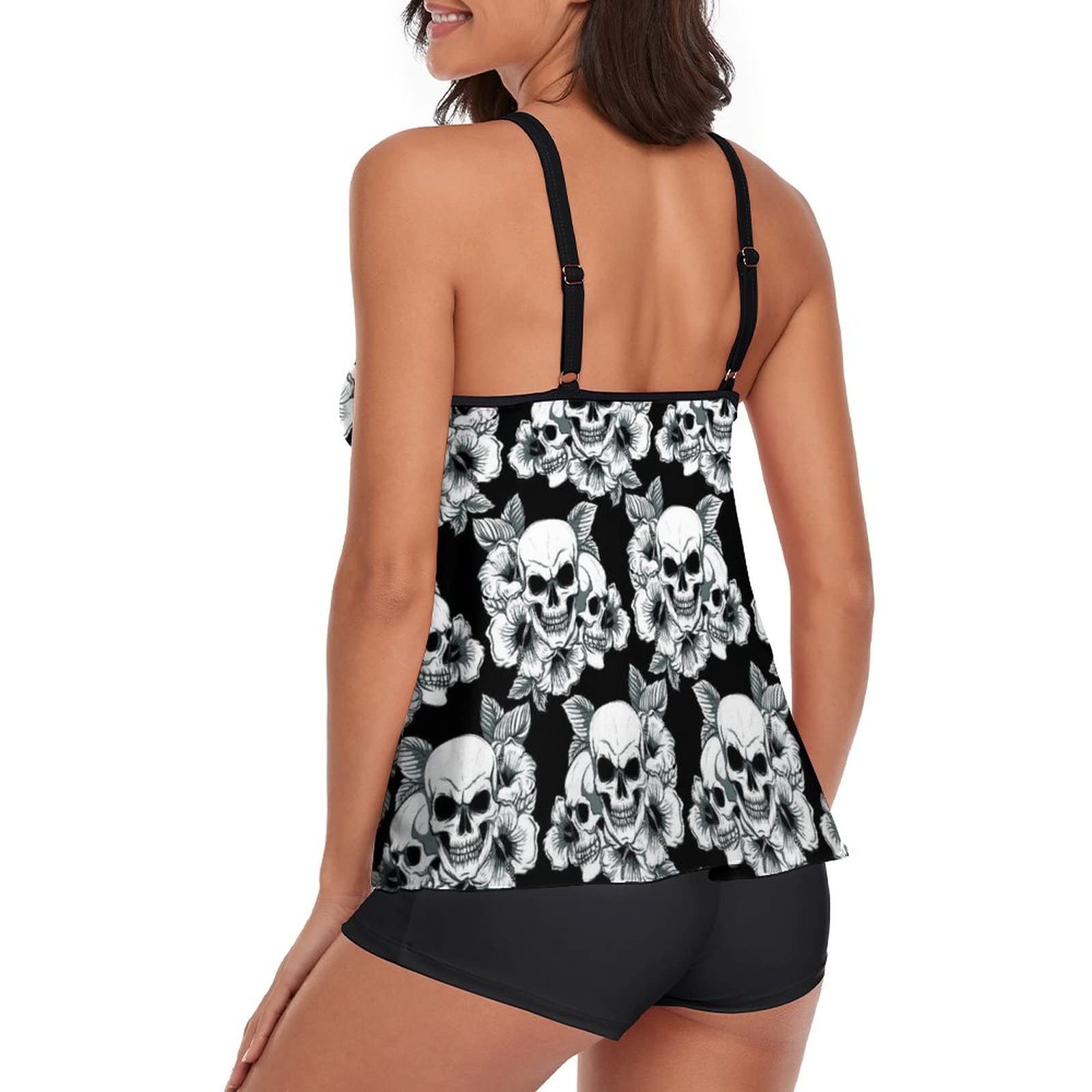 Women's Sport Fashion Tankini Bathing Suit Set - High Waist Swim Shorts & Athletic Swim Top for Beach, Pool, Surfing & Yoga Workouts