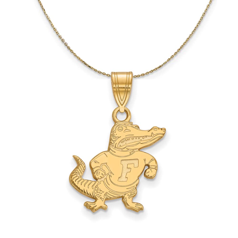 14k Yellow Gold Florida Gators Necklace for Game Day & Gifts